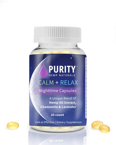 Purity Hemp Naturals 10 mg CBN + 25 mg CBD Sleep Capsules (30 count)